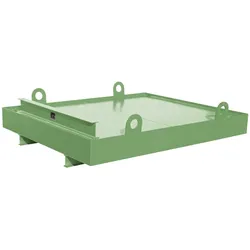 Containerwanne CW 1 lackiert RAL6011 Resedagrün Umwelt Lagertechnik