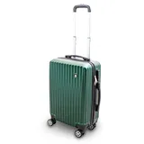Lacestone Barut Trolley Hartschalen Koffer Hartschalenkoffer Hardcase Größe M - Modell General (Grün)