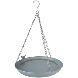 Esschert Design Vogeltränke 30,4 x 30,4 x 5,8 cm Grau