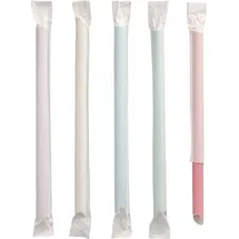 Papstar Bubble Tea Papierstrohhalme Ø 12 mm 20 cm farbig sortiert 1200 St.