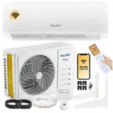 Sollero Klimagerät Split Klimaanlage 12000BTU R32 3,5kW WLAN, geeignet für Räume bis zu 59m2 weiß