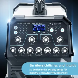 STAHLWERK Schweißgerät AC/DC WIG 200 Puls ST IGBT / 200 A