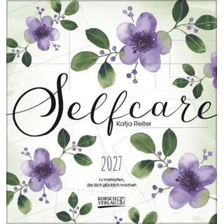 Korsch Verlag Selfcare 2027 aufstellbarer Postkartenkalender