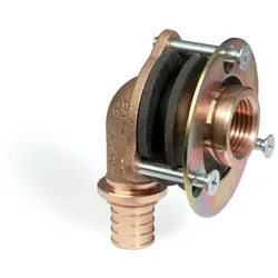 Rehau Wandwinkel für Gipskartonplatte RAUTITAN RX+ Rotguss, 16 x Rp 1/2, für Trinkwasser-/Heizung