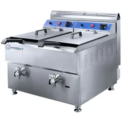 ARSENT Gas Fritteuse 18L+18L