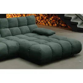 KAWOLA Ecksofa VIVIEN Feincord 2-Sitzer Grün