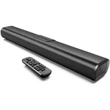 EnjoyNest Soundbar für TV, 24 Zoll Smart TV Soundbar, 80W Bluetooth Home Audio Lautsprecher mit Bass & Surround Sound, PC Computer Soundbar mit AUX/HDMI/Optisch/USB-Wandmontage, 3EQs-Fernbedienung