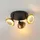 LINDBY Erin 2 GU10 schwarz/gold Glas