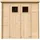 TIMBELA Gartenhaus M311 2,04 x 1,42 m Natur