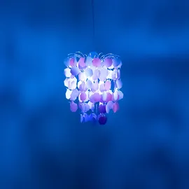 ETC Shop Smart Kinder Hänge Leuchte dimmbar Spiel Mädchen pink Decken Lampe App Sprachsteuerung im Set inkl. RGB LED Leuchtmittel
