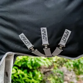 Horseware Ireland Weidedecke Amigo 100g 140 cm Black/Titanium Grey