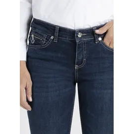 MAC Damen Jeans Slim Fit Carrie Pipe in blauem New Basic-D46 / L30