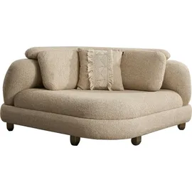 nobelaa Modulare Ecksofa "Atmos" + Sessel + Hocker-Beige - Beige