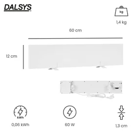 Dalsys Anti-Schimmel-Heizung 60 W Weiß