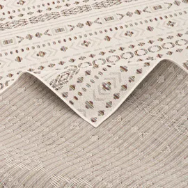 Pergamon In & Outdoor Teppich Flachgewebe Campus Ethno Beige, Textil, 80x150 cm, Teppiche Böden, Teppiche, Outdoorteppiche