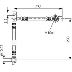 BOSCH 1 987 476 361 Bremsschlauch