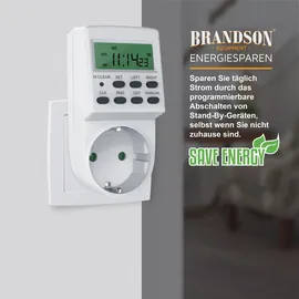 Brandson Digitale Zeitschaltuhr mit LCD-Display