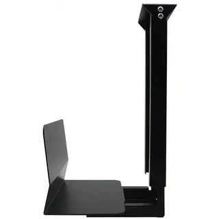 Home Deluxe - PC-Halterung für höhenverstellbaren Schreibtisch NAGO - Schwarz, ca. 24 x 16 x 42 cm, Platzsparend, Unter-Tisch-Montage I Computerhalterung PC-Ständer - Schwarz