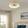 GLOBO Deckenventilator 50 cm Holzlampe Braun