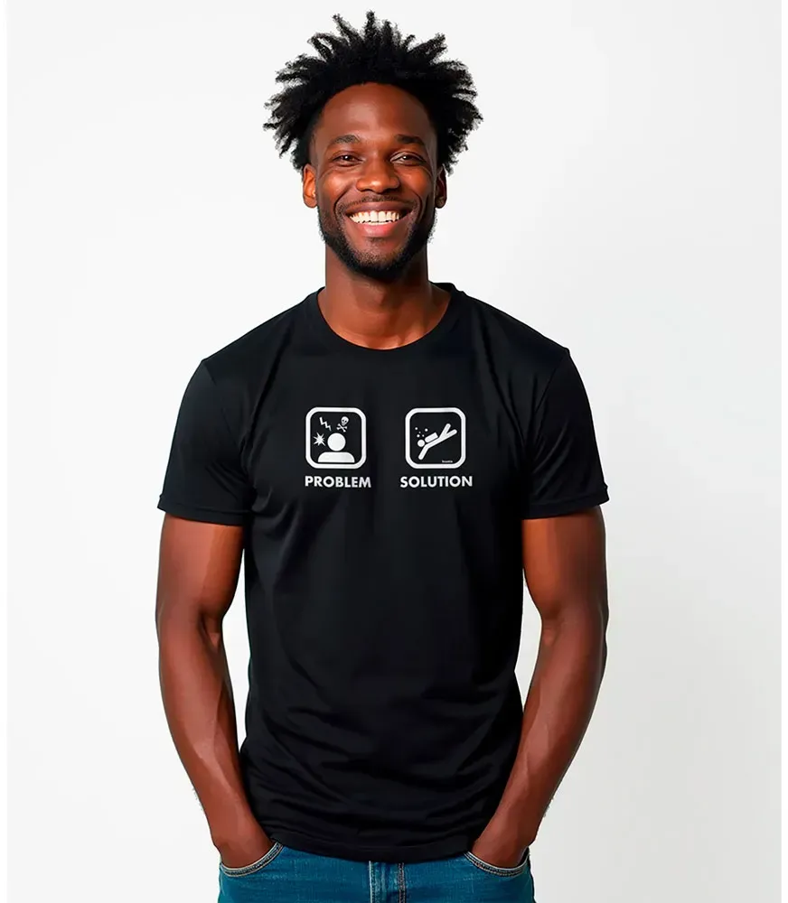 Kruskis Problem Solution Dive Kurzarm-t-shirt - Black - L