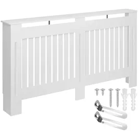 Tectake Heizkörperabdeckung Vila Lamellendesign 152,5 x 19 x 82 cm