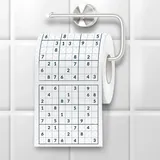 Mad Monkey Sudoku Klopapier, Lustiges Toilettenpapier, Rätsel mit Sudoku