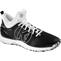 Kempa Attack Mid Handballschuhe Sportschuhe, Turnschuhe, schwarz/weiß, 44 EU