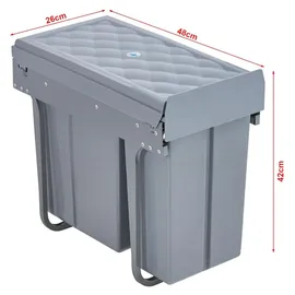 [en.casa] Froland 30 l Grau