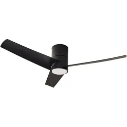 Deckenventilator mit Licht CANETE mit Fernbedienung LED Schwarz