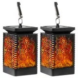 Solarlaterne für Außen Hängend Solarlampen für Außen Garten Deko,Solar Laterne Gartendeko für Draußen IP65 Wasserdicht Solarlaterne für Außen Winterfest,Solar Laternen mit LED Glühbirne (03)