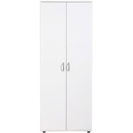 CARRYHOME Schuhschrank , Weiß Holzwerkstoff 5 Fächer 70x176x35 cm Garderobe, Schuhaufbewahrung, Schuhschränke