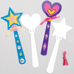 Prinzessin Zauberstab Papprohlinge (pro Set 10) Bastelbedarf Pappe & Papier