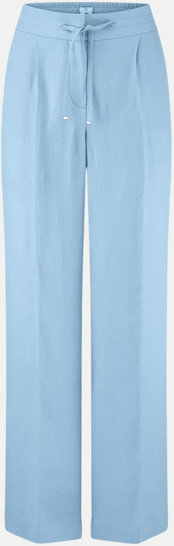 Wide-Leg Leinenhose Blau 42