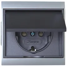 Kopp Schuko-Steckdose 1-fach Silber 2 St.