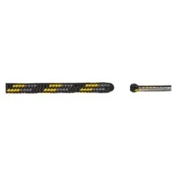 Schnürsenkel Bergsport rund schwarz / gelb 90 cm
