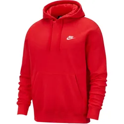 Nike NSW Club Hoodie Herren in university red-university red-white, Größe XL - rot