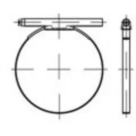 TOOLCRAFT Schlauchschelle DIN 3017 1,4016 (W2) Form C1 20 mm 50 Stück