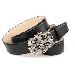 Ledergürtel ANTHONI CROWN, Damen, Gr. 90, schwarz, Rindsleder, casual, Gürtel