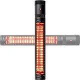 Eurom Terrassenheizer Golden 1500 Slim Infrarot 1500 Watt Fernbedienung - Schwarz