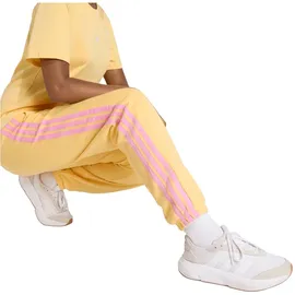 adidas Essentials 3-Streifen French Terry Cuffed Jogginghose semi ice tangerine/st tropic bloom L