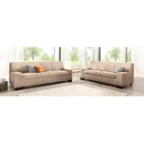 DOMO collection Polstergarnitur »Norma«, (Set, 2- tlg.), bestehend aus je einem 2- und 3-Sitzer beige Sitzmöbel-Sets, 86870107-0