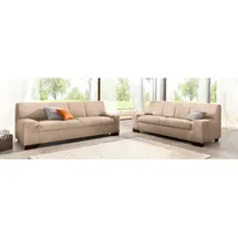 DOMO collection Polstergarnitur »Norma«, (Set, 2- tlg.), bestehend aus je einem 2- und 3-Sitzer beige Sitzmöbel-Sets, 86870107-0