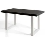 alpi möbel LOFT-U 140-240 x 77 x 80 cm schwarz/weiß