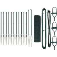 vidaXL Maschendrahtzaun 0,5 x 25 m Grün/Stahl