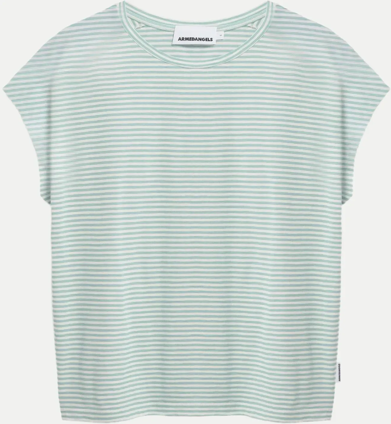 Loose-Fit T-Shirt mit Streifen Grün XL