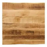 vidaXL Tischplatte mit Baumkante 40x40x2,5 cm Raues Mango Massivholz