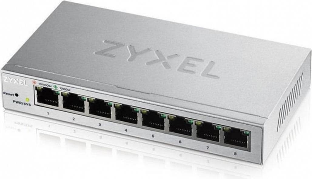 Zyxel GS1200-8 IPTV (8 Ports), Netzwerk Switch, Silber
