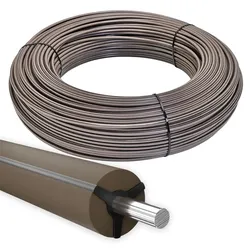 VOSS.farming MustangWire, Ø 8mm, 200m, Horsewire, Pferdezaun Draht, braun