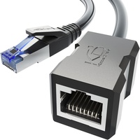 KabelDirekt – LAN Kabel Verlängerung & Ethernet Verlängerung, bruchfest konstruiert – 7,5 m (10 Gbit/s, Cat 7 Kabel, RJ45, verlängert Netzwerkkabel/Patchkabel bei voller Geschwindigkeit, geschirmt)
