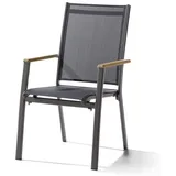 Sieger Cadiz Stapelsessel 68 x 68 x 98 cm eisengrau/grau